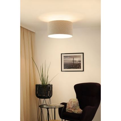 Brilagi - Candeeiro integrado BOUCLE ROLLER 1xE27/15W/230V diâmetro 45 cm creme