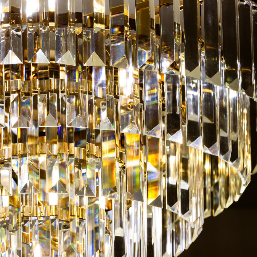 Brilagi - Candeeiro integrado CRYSTAL 5xE14/40W/230V dourado