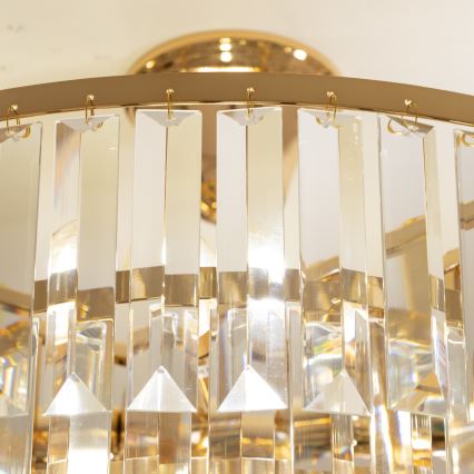 Brilagi - Candeeiro integrado CRYSTAL 5xE14/40W/230V dourado