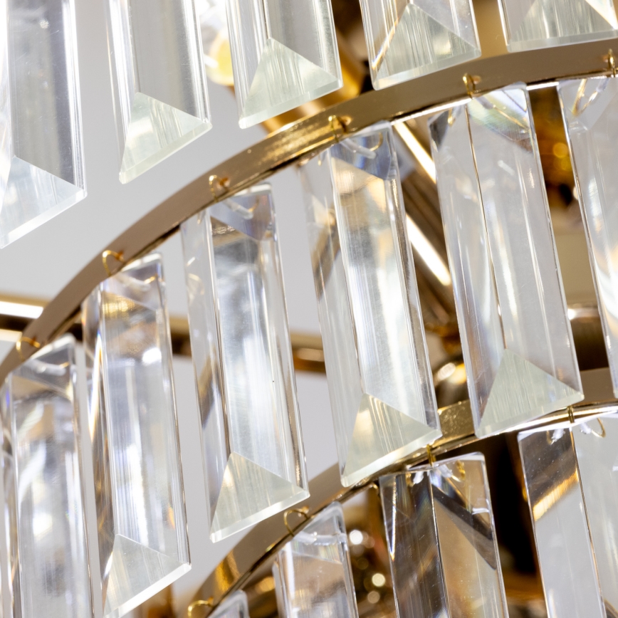 Brilagi - Candeeiro integrado CRYSTAL 5xE14/40W/230V dourado