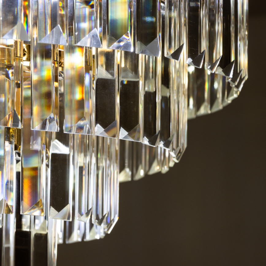 Brilagi - Candeeiro integrado CRYSTAL 5xE14/40W/230V dourado