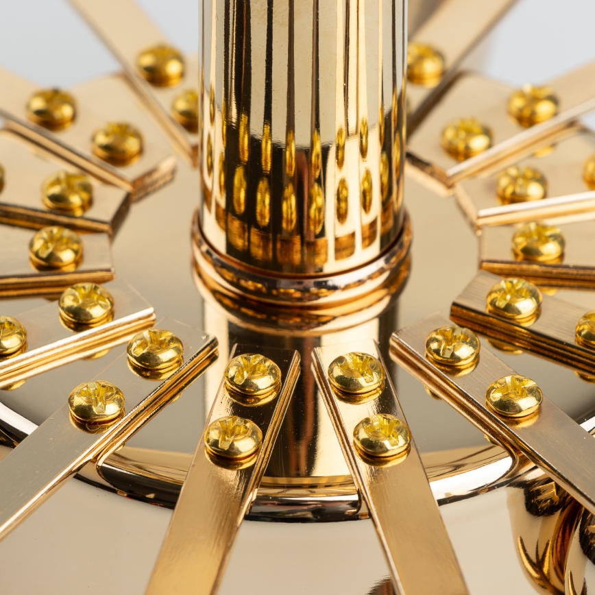 Brilagi - Candeeiro integrado CRYSTAL 6xE14/60W/230V dourado