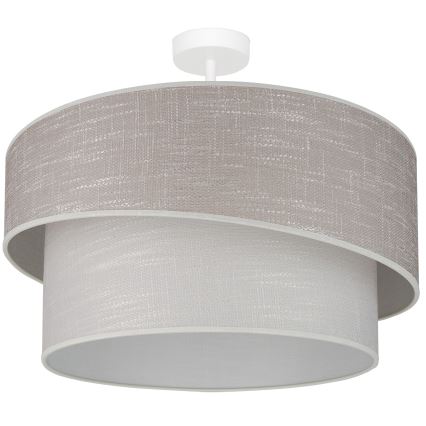 Brilagi - Candeeiro integrado DOVER SHINE 1xE27/15W/230V diâmetro 50 cm cinzento/creme