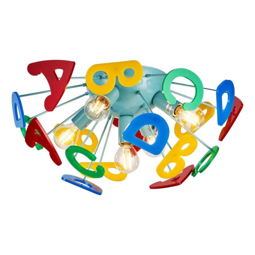 Brilagi - Candeeiro integrado KINDER 5xE14/40W/230V colorido