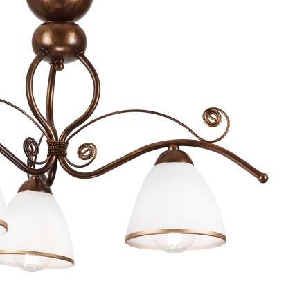 Brilagi - Candeeiro  integrado LED ANTICO 3xE27/60W/230V bronze pátina