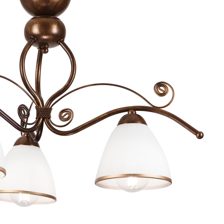 Brilagi - Candeeiro  integrado LED ANTICO 3xE27/60W/230V bronze pátina