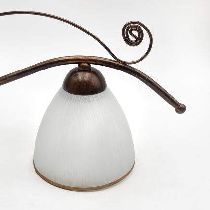 Brilagi - Candeeiro  integrado LED ANTICO 3xE27/60W/230V bronze pátina