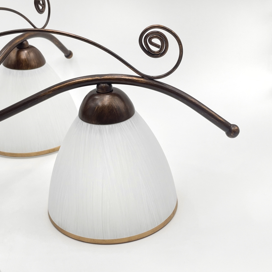 Brilagi - Candeeiro  integrado LED ANTICO 5xE27/60W/230V bronze pátina