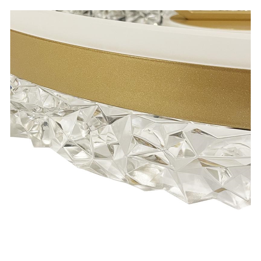 Brilagi - Candeeiro integrado LED com regulação LED/86W/230V 3000-6500K dourado + comando