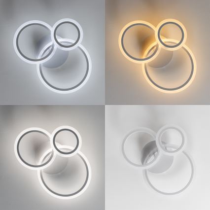 Brilagi - Candeeiro integrado LED com regulação ORBITS LED/40W/230V 3000-6500K branco + comando