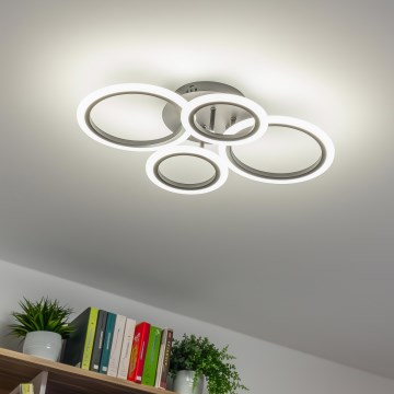 Brilagi - Candeeiro integrado LED com regulação ORBITS LED/50W/230V 3000-6500K antracite + comando