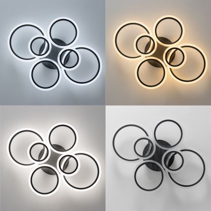 Brilagi - Candeeiro integrado LED com regulação ORBITS LED/85W/230V 3000-6500K antracite + comando