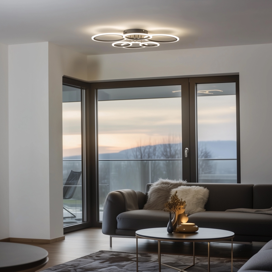 Brilagi - Candeeiro integrado LED com regulação ORBITS LED/85W/230V 3000-6500K antracite + comando