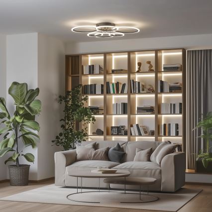 Brilagi - Candeeiro integrado LED com regulação ORBITS LED/85W/230V 3000-6500K preto + comando