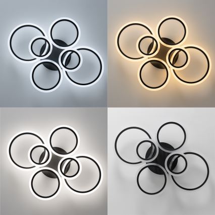 Brilagi - Candeeiro integrado LED com regulação ORBITS LED/85W/230V 3000-6500K preto + comando