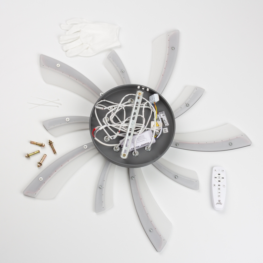 Brilagi - Candeeiro integrado LED com regulação TWIST LED/55W/230V 3000-6500K antracite + comando