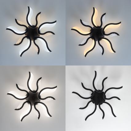 Brilagi - Candeeiro integrado LED com regulação TWIST LED/65W/230V 3000-6500K preto + comando