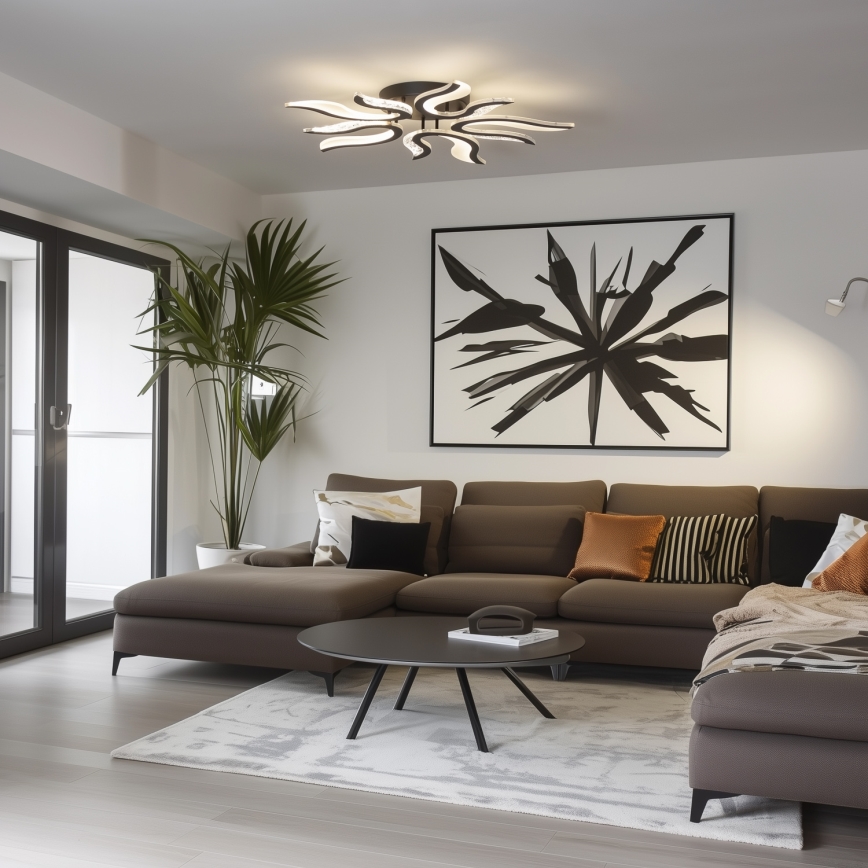 Brilagi - Candeeiro integrado LED com regulação TWIST LED/65W/230V 3000-6500K preto + comando