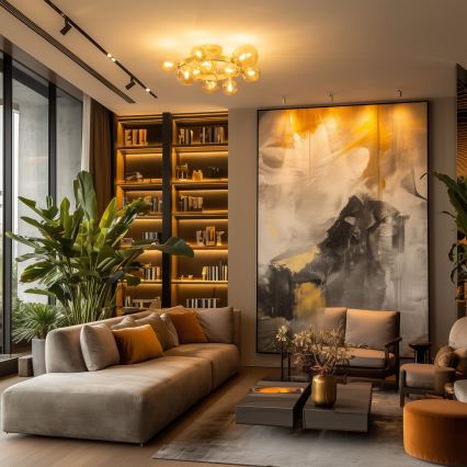 Brilagi - Candeeiro  integrado LED MILLA 10xG9/3W/230V dourado