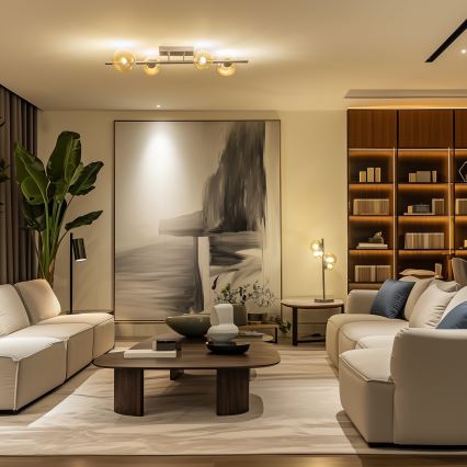 Brilagi - Candeeiro  integrado LED MILLA 4xG9/3W/230V cromado brilhante/dourado