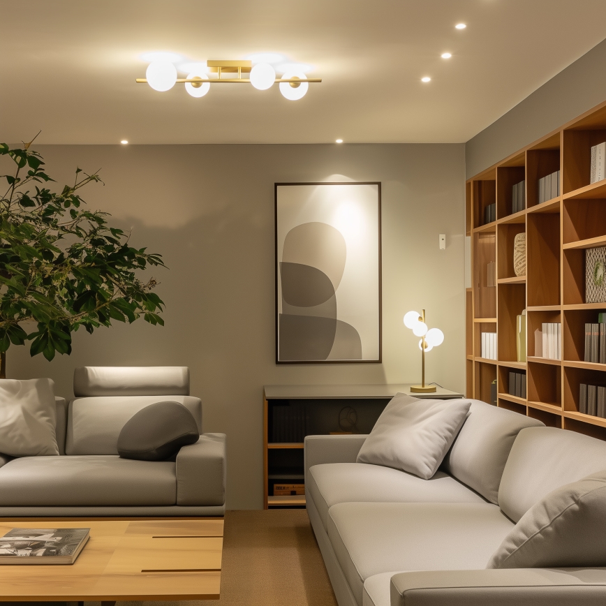 Brilagi - Candeeiro  integrado LED MILLA 4xG9/3W/230V dourado/branco