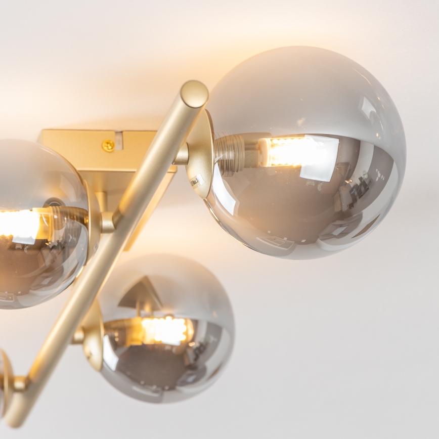 Brilagi - Candeeiro  integrado LED MILLA 4xG9/3W/230V dourado/fumado