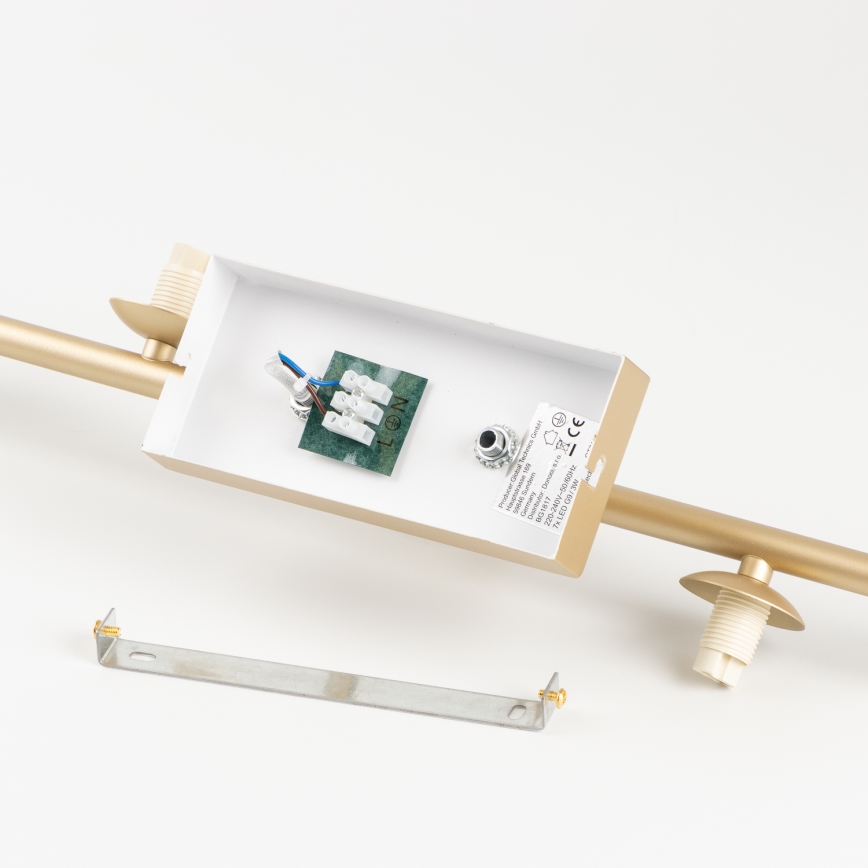 Brilagi - Candeeiro  integrado LED MILLA 4xG9/3W/230V dourado/fumado