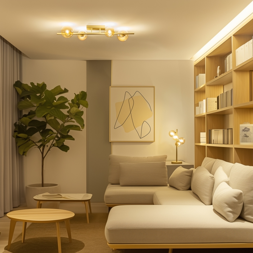 Brilagi - Candeeiro  integrado LED MILLA 4xG9/3W/230V dourado