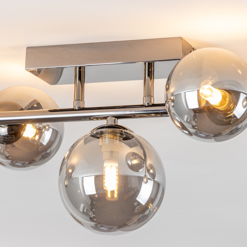 Brilagi - Candeeiro  integrado LED MILLA 7xG9/3W/230V cromado brilhante/fumado