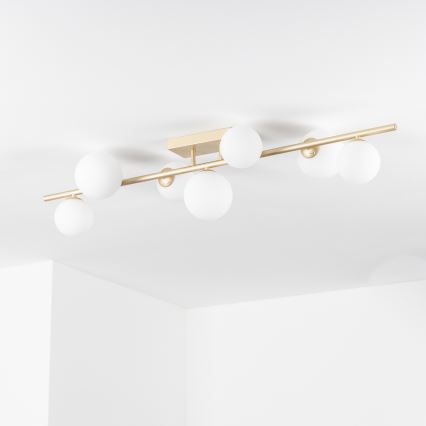 Brilagi - Candeeiro  integrado LED MILLA 7xG9/3W/230V dourado/branco