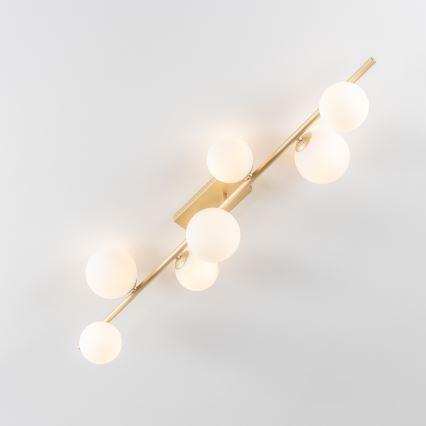 Brilagi - Candeeiro  integrado LED MILLA 7xG9/3W/230V dourado/branco