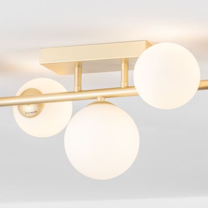 Brilagi - Candeeiro  integrado LED MILLA 7xG9/3W/230V dourado/branco