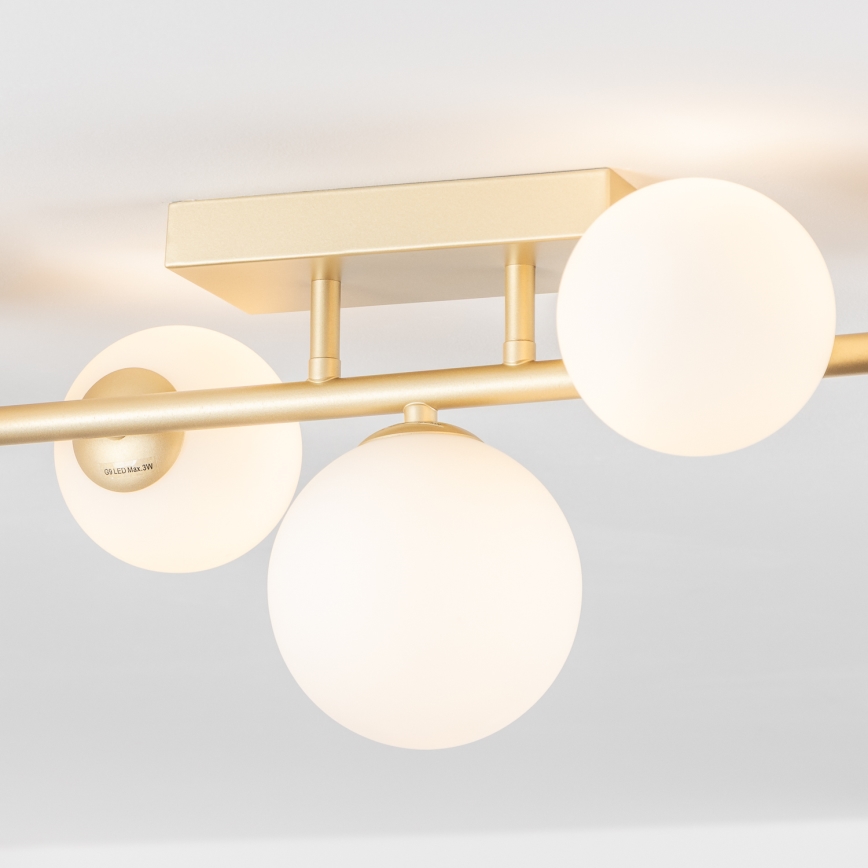 Brilagi - Candeeiro  integrado LED MILLA 7xG9/3W/230V dourado/branco