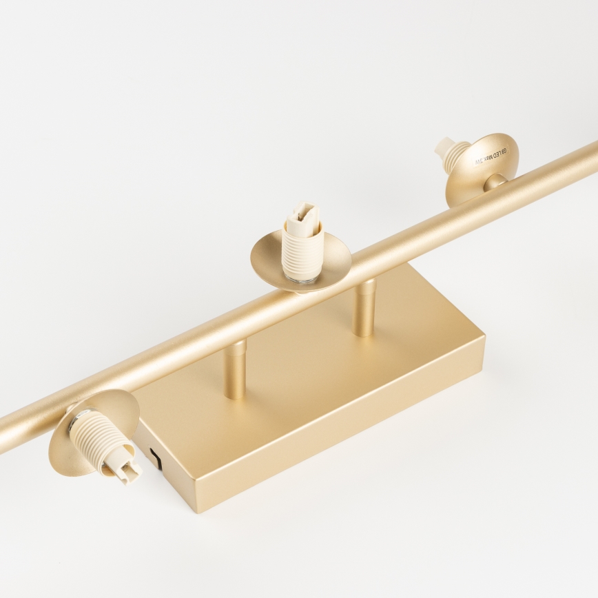 Brilagi - Candeeiro  integrado LED MILLA 7xG9/3W/230V dourado/fumado