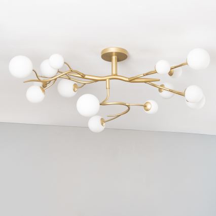 Brilagi - Candeeiro  integrado LED MISTEL 15xG9/3W/230V dourado/branco