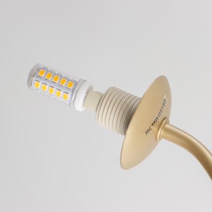 Brilagi - Candeeiro  integrado LED MISTEL 15xG9/3W/230V dourado/branco