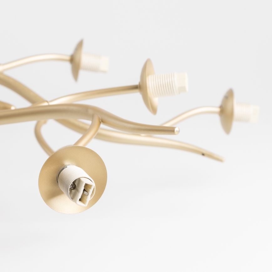 Brilagi - Candeeiro  integrado LED MISTEL 15xG9/3W/230V dourado/branco