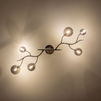 Brilagi - Candeeiro  integrado LED MISTEL 6xG9/3W/230V cromado brilhante/fumado