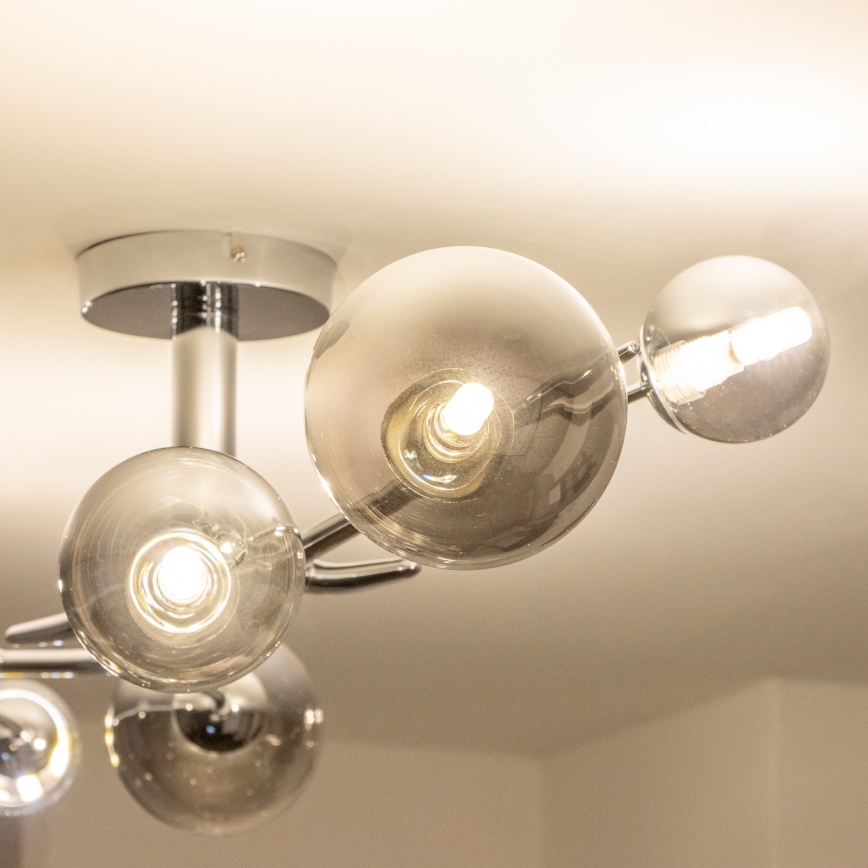 Brilagi - Candeeiro  integrado LED MISTEL 6xG9/3W/230V cromado brilhante/fumado