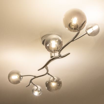 Brilagi - Candeeiro  integrado LED MISTEL 6xG9/3W/230V cromado brilhante/fumado