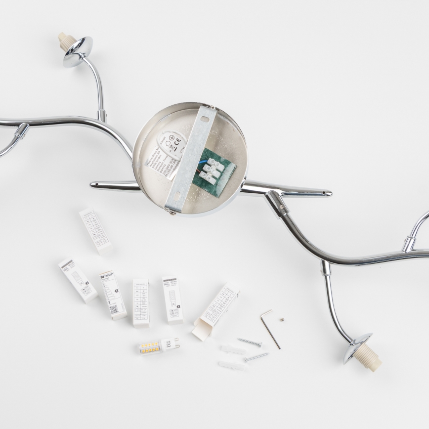 Brilagi - Candeeiro  integrado LED MISTEL 6xG9/3W/230V cromado brilhante/fumado