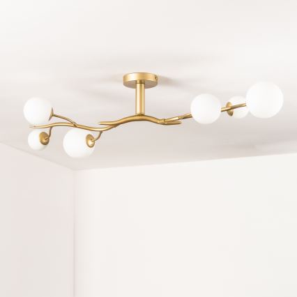 Brilagi - Candeeiro  integrado LED MISTEL 6xG9/3W/230V dourado/branco