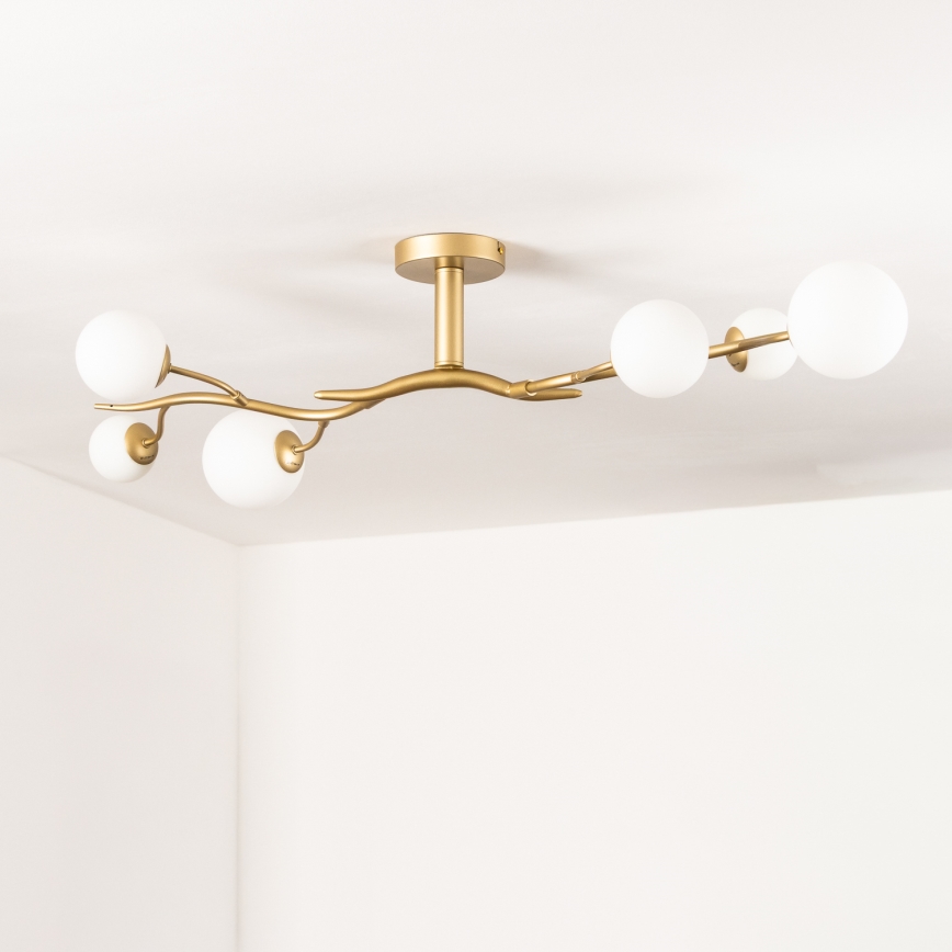 Brilagi - Candeeiro  integrado LED MISTEL 6xG9/3W/230V dourado/branco