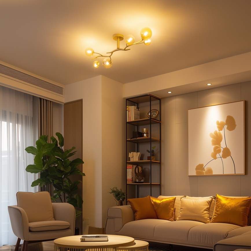 Brilagi - Candeeiro  integrado LED MISTEL 6xG9/3W/230V dourado