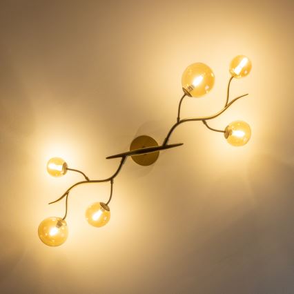 Brilagi - Candeeiro  integrado LED MISTEL 6xG9/3W/230V dourado