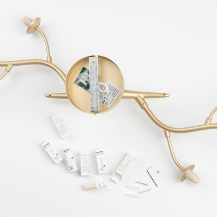 Brilagi - Candeeiro  integrado LED MISTEL 6xG9/3W/230V dourado