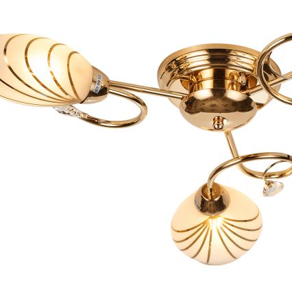 Brilagi - Candeeiro integrado MEGAPOLIS 3xE14/60W/230V dourado