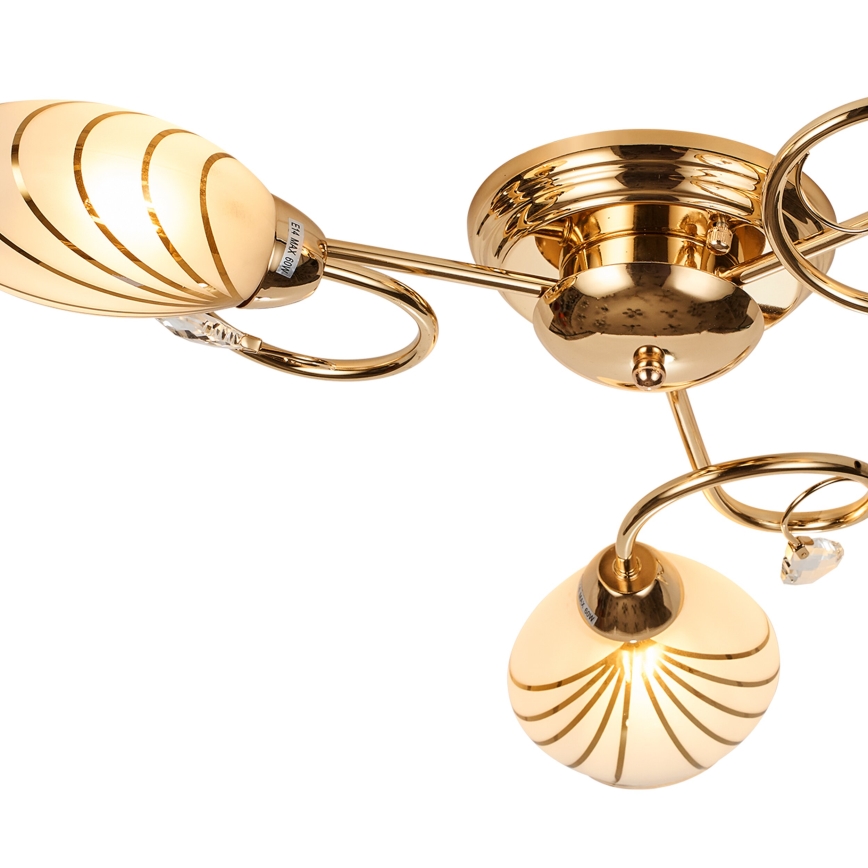 Brilagi - Candeeiro integrado MEGAPOLIS 3xE14/60W/230V dourado