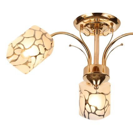 Brilagi - Candeeiro integrado MEGAPOLIS 3xE14/60W/230V dourado