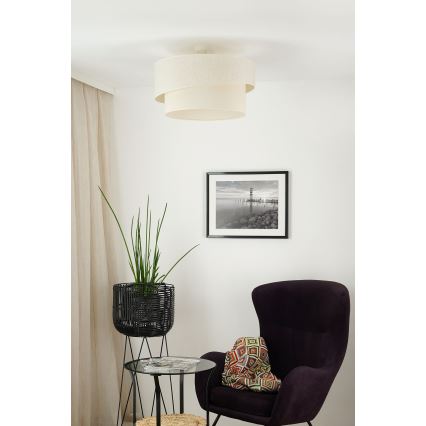 Brilagi - Candeeiro integrado SHINE 1xE27/15W/230V diâmetro 50 cm creme